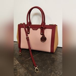 Henri bendel color block satchel crossbody